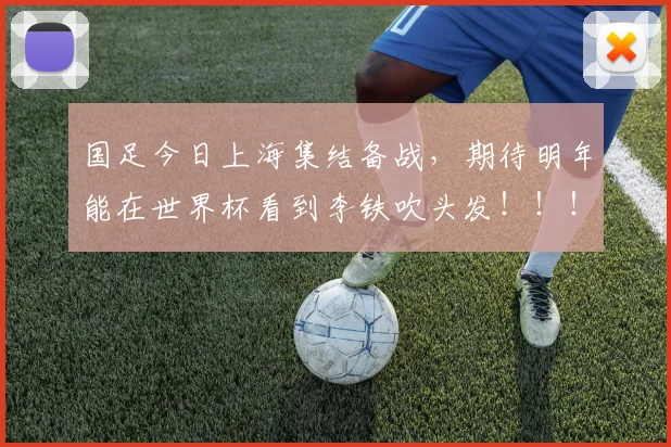 国足今日上海集结备战，期待明年能在世界杯看到李铁吹头发！！！